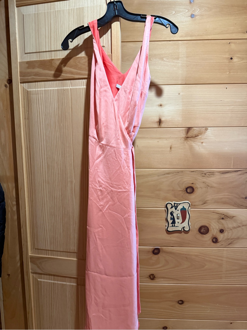 10 Crosby Derek Lam Coral Wrap Maxi Dress